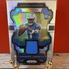 Panini 2023 Prizm Premier Jerseys Quentin Johnston #PJ-QJ Chargers Rookie