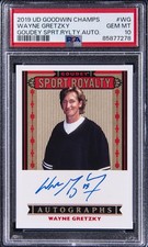 2019 GOODWIN CHAMPIONS GOUDEY SPORT ROYALTY AUTOS #WG WAYNE GRETZKY PSA 10 AUTO