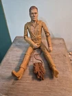 Vintage Marx Johnny West Doll with fur pelt bag