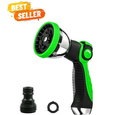 Comfortable Grip Garden Hose Nozzle with Ten Patterns for Unmatched Convenience