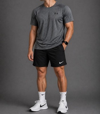 Under Armour The Tech Tee Herren Sportshirt Grau Meliert Gr. S