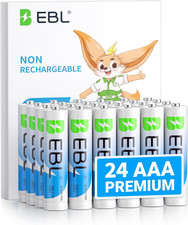 EBL AAA Batteries 24 Pack, 1.5V Alkaline Triple a Batteries, Long-Lasting Alkali