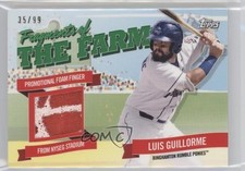 2018 Topps Pro Debut Fragments of the Farm Relics Green 35/99 Luis Guillorme 2f4