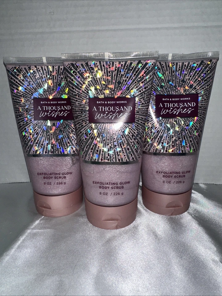 x3 Bath & Body Works A Thousand Wishes Glowing Body Scrub - Image 3 of 4