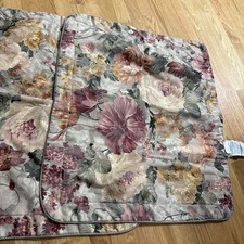 Burlington House Floral Pillowcase Vintage Standard Pillow Case Made in USA Set