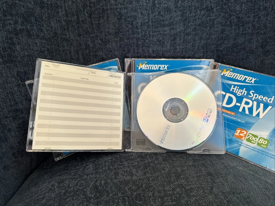 4 Memorex High Speed CD-RW 12x 700 MB 80 Min, Rewritable Discs - Image 2 of 4