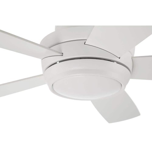 CRAFTMADE Tempo Hugger 44 in. Indoor Flushmount White Finish Ceiling Fan with - Picture 3 of 12