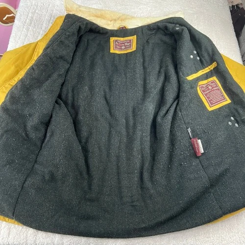Andrew Marc Country & Outdoor Yellow Fireman Clasp Coat jacket Size Medium Men's image 6