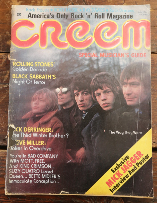 CREEM MAGAZINE VOL 6 NO 2 July 1974 ROLLING STONES Black Sabbath STEVE MILLER