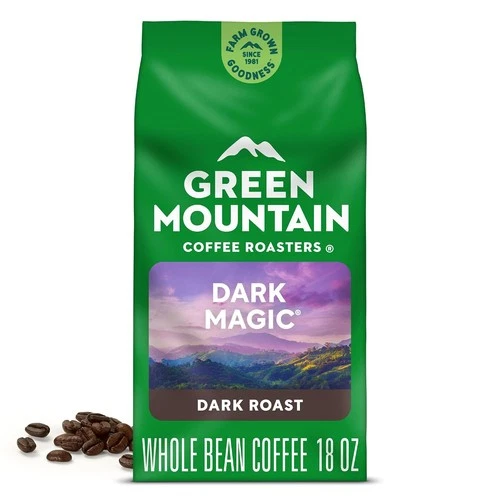 Dark Magic Whole Bean Dark Roast 18 Ounce Green Mountain Coffee Beans for Sale deal from eBay