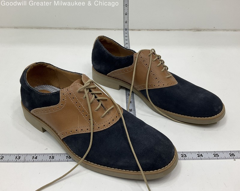 Johnston &Murphy Men Blub/Tan Oxford Shoes Size 8.5
