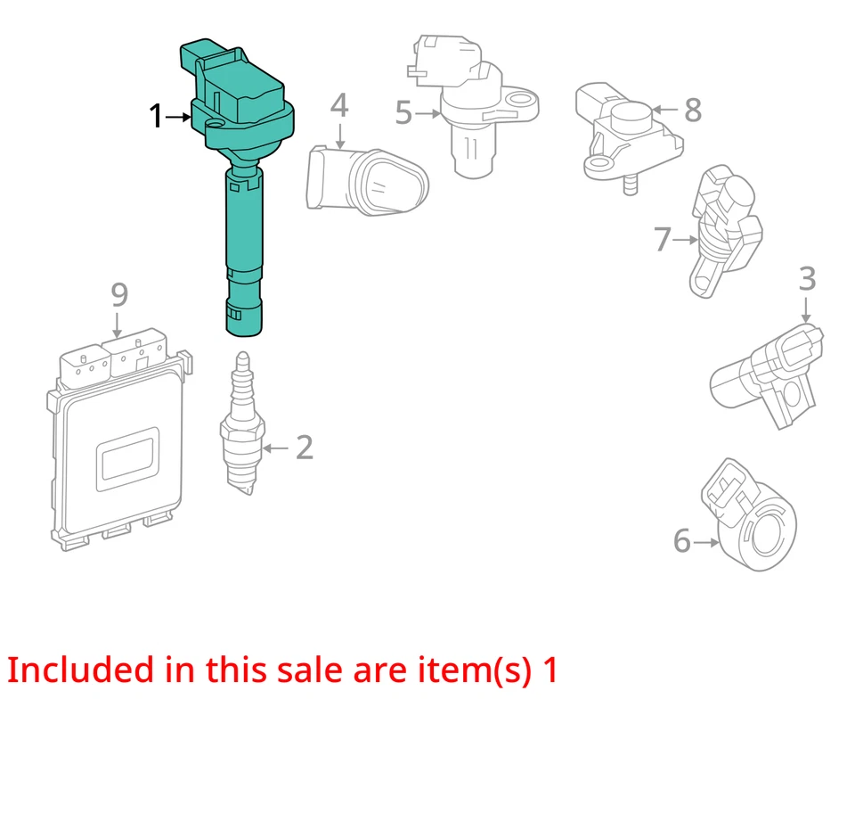 Комплект воспламенителя катушки зажигания 2012-2015 Mercedes-Benz C250 B91RO - Изображение 3 из 4