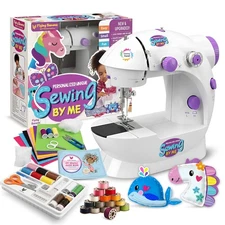 Portable Electric Mini Sewing Machine w/ Extension Table, Adjustable 2-Speed - B