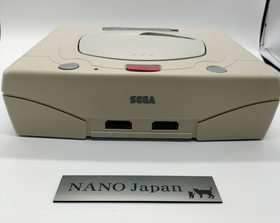 Sega Saturn Console HST-3220 White Model System Controller Tested Japan