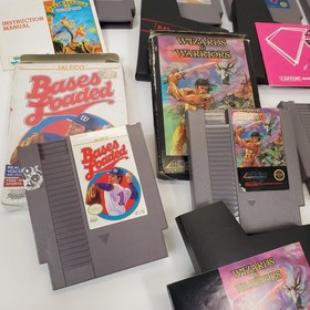 Lot of 8 NES Games Ikari Warriors II Jackal Trojan Strider Captain Comic CIB