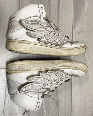 Adidas x Jeremy Scott JS Wings (White/Silver, US Size 6) - HEAVY