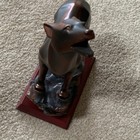 Herco Gift Howling Wolf Figurine Resin Sculpture on Base — photo 2