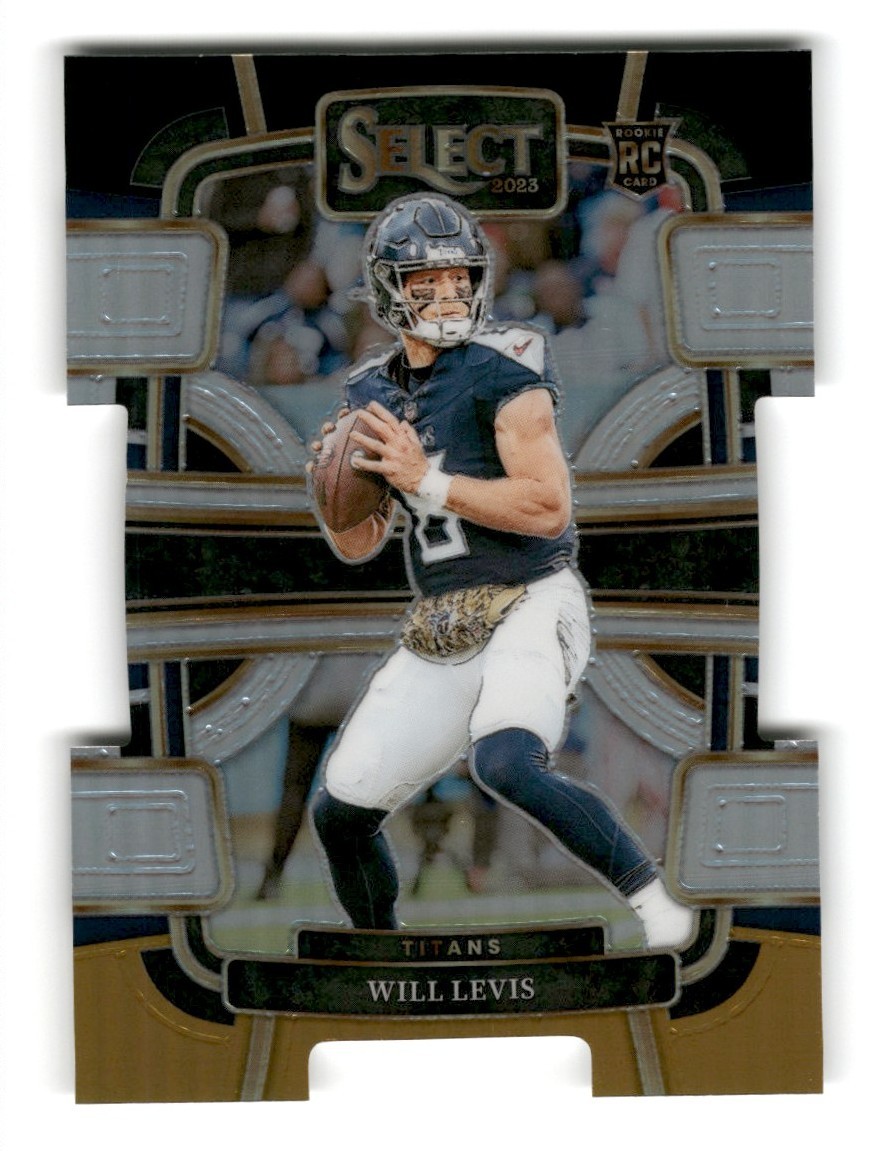 2023 Select Football Will Levis Black Gold Die-Cut RC #96 Tennessee Titans