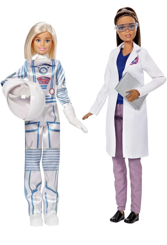 Barbie Carreras Astronauta y Científico Espacial Muñeca Set #FCP64 Foto 2 de 4