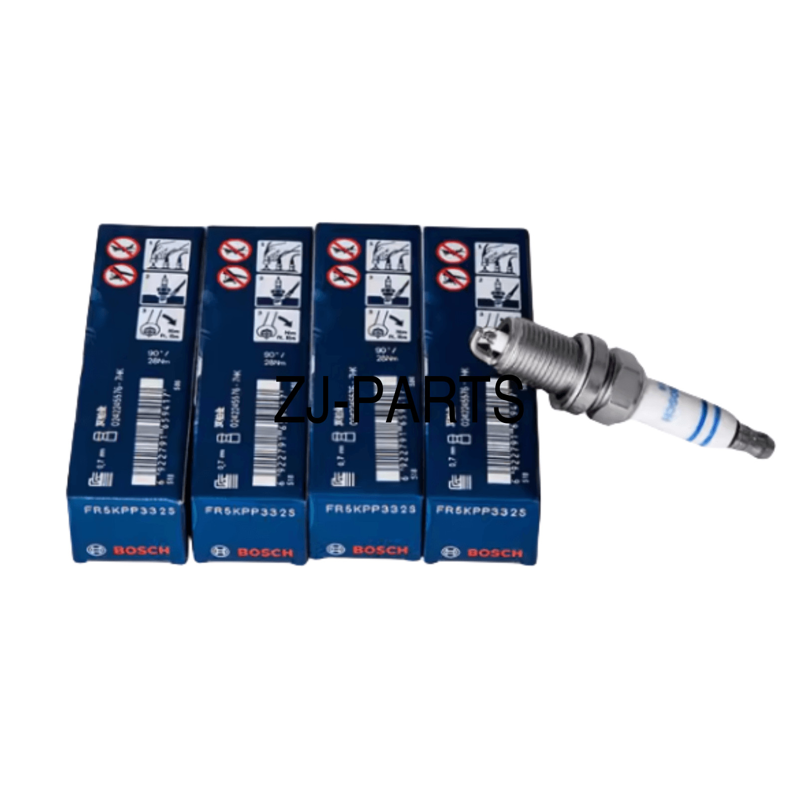 4X Double Platinum Spark Plugs Set For VW CC Tiguan AUDI Q3 Q5 Q7 R8 FR5KPP332S