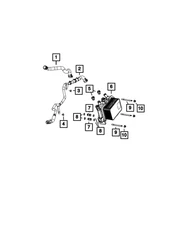 Genuine Mopar Coolant Hose And Tube 68564577AB