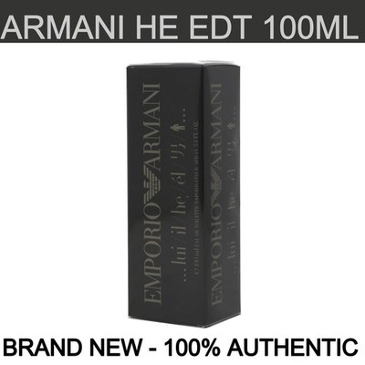 Emporio Armani He Eau de Toilette 100ml Spray Bottle for Men - BRAND NEW