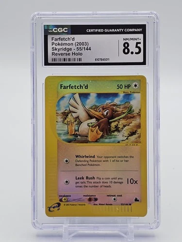 FARFETCH'D 2003 POKEMON SKYRIDGE REVERSE HOLO #55/144 CGC 8.5 Q5081