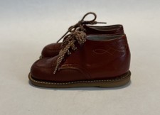 Vintage Stride Rite Brown Leather Toddler Boy Shoe Size 5 E Flexible Moccasins