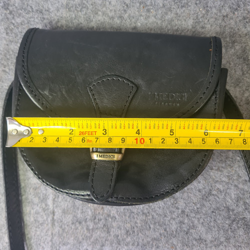 I Medici Firenze Cross Body Saddle Bag 100% Genuine Thick Leather Made In Italy - Foto 15 di 17