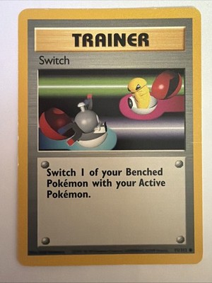 Pokémon TCG Switch Base Set Trainer Card 95/102 Unlimited Common