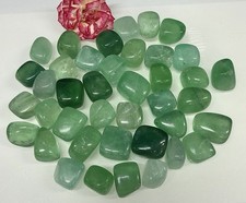 Wholesale Lot 2 Lbs Natural Green Fluorite Tumble Crystal Healing Energy