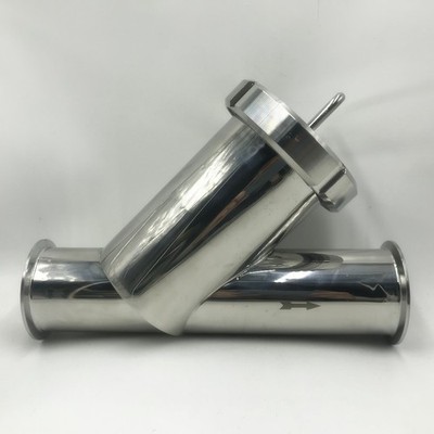 2'' Stainless Steel 316 Sanitary Inline Y Strainer Filter Clamp OD 64mm 100Mesh