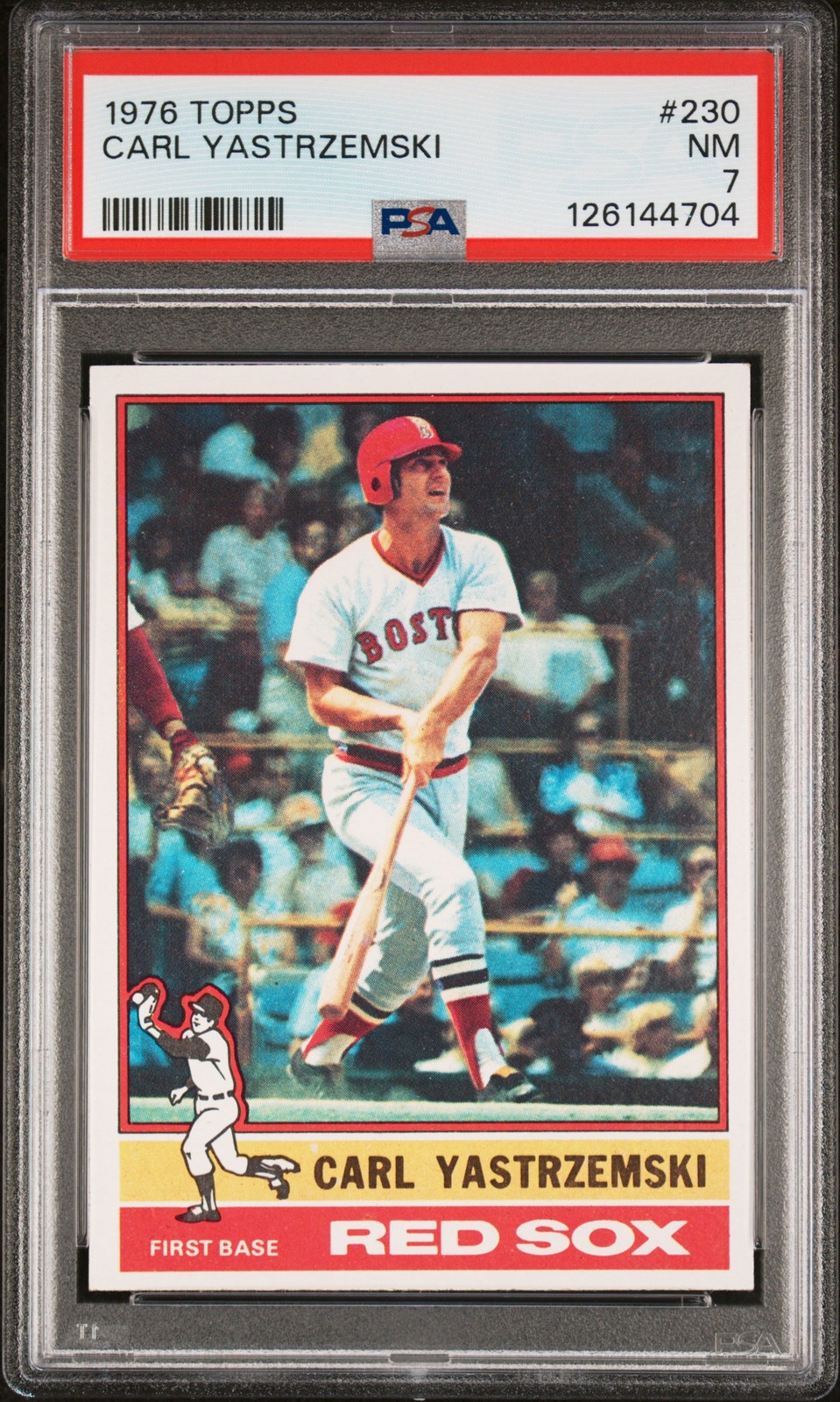 1976 TOPPS #230 CARL YASTRZEMSKI PSA 7