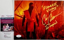 Chris Casamassa Signed Mortal Kombat Scorpion 8x10 Photo  Authentic Auto JSA COA