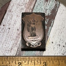 Printing Block ( Woman Holding Scale & Flag 2 Hands Shaking Underneath ) D of L