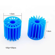 Aquarium Filter Fish Tank Fluidized Moving Bed Filter Bubble Bio Filter Media wi