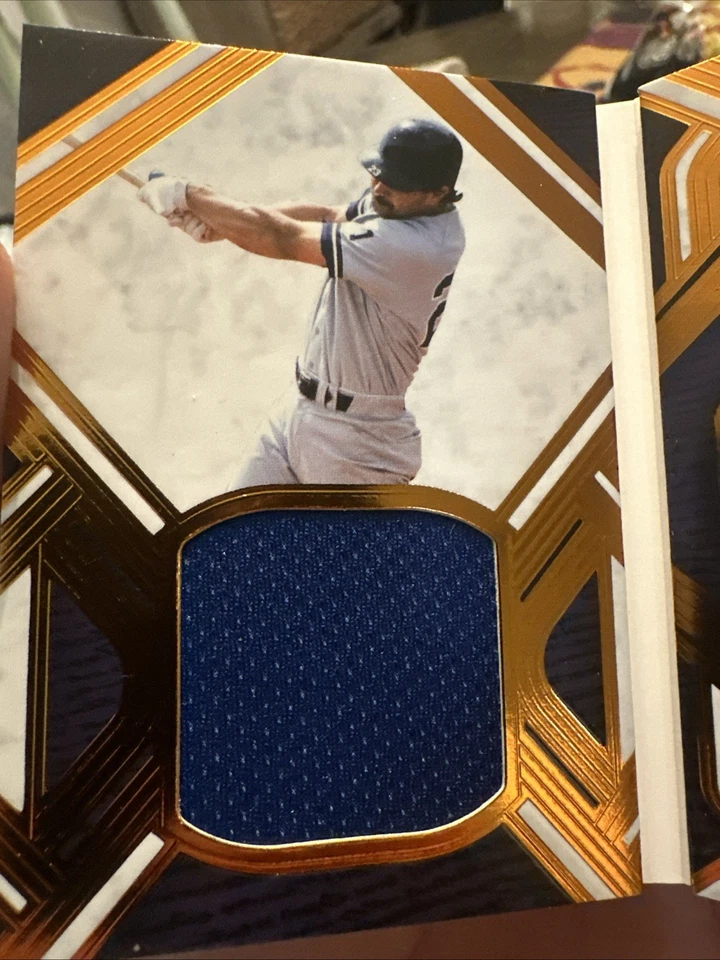 Parche de folleto de libro de historia Don Mattingly Leaf Auto Salón de la Fama de los Yankees/25 Foto 4 de 4