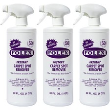 3 Pack Folex 32 oz Instant Carpet Spot Remover Carpet Cleaner