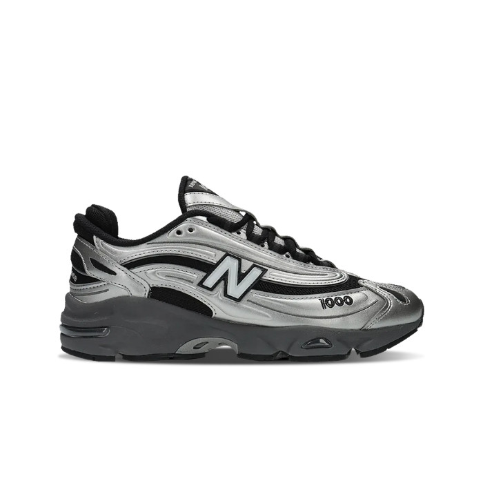 New Balance 1000 Black Silver Metallic Running Shoes Men