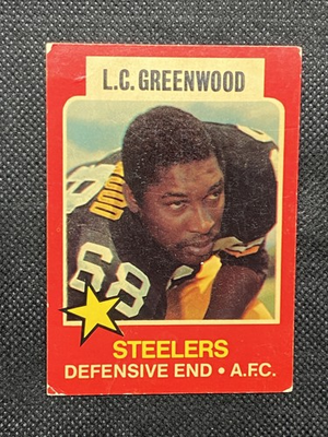 #ad 1975 Wonder Bread L.C. Greenwood Pittsburgh Steelers #6 $2.00