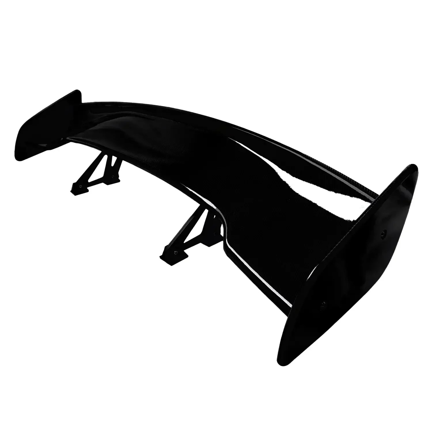 Aileron Extrême Compétition XXL en Carbone Brillant pour Supercar de Course