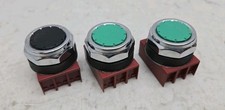 3 Pack Siemens 3SB03-PFB/PFG Flush Pushbutton Switch Green & Black See Pictures 
