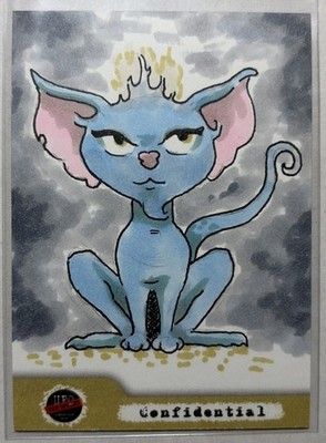 2025 Long Dog Cards UFO 2: Alien Archives Cat Alien Chris Colyer Sketch Card