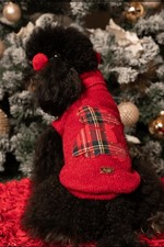 Maglioncino Per Cani Rosso  - Dog Fashion Luxury - S/M