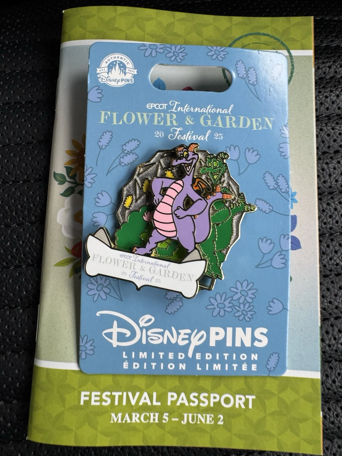 2025 Disney Parks Epcot Flower And Garden 30 Years Figment Topiary Pin