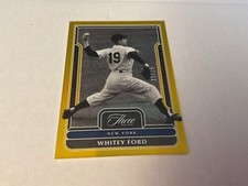 Whitey Ford 2023 Panini Three And Two Gold Holo 11/15 #91 New York Yankees WSC
