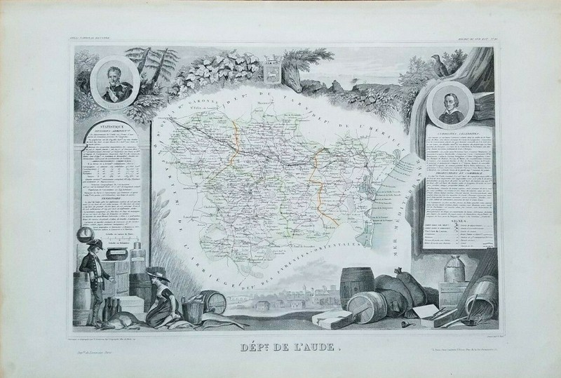 "Atlas National Illustre des et des Possessions de la France, Maps