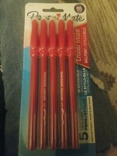 Paper Mate 5 1.0 Mm Ballpoint Red 