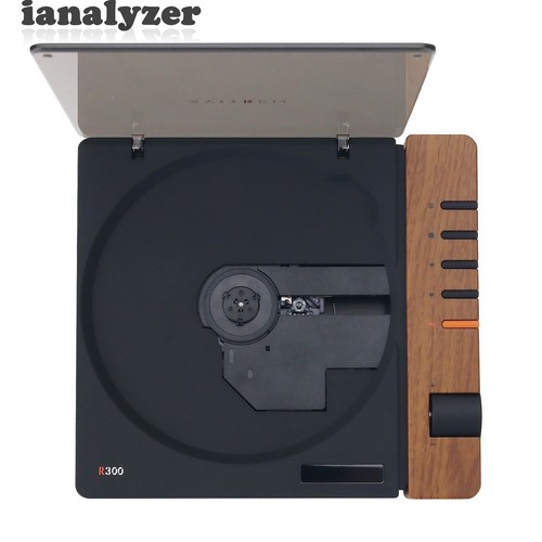 Syitren R300 Lettore CD in Legno Versione Nera Lettore Audio Bluetooth Alta Qualità - Foto 5 di 6