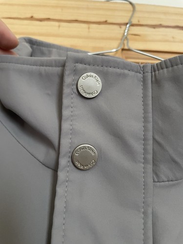 Calvin Klein Rain Jacket Full Zip Outdoor Sports Coat Grey Size XL - Picture 6 of 14